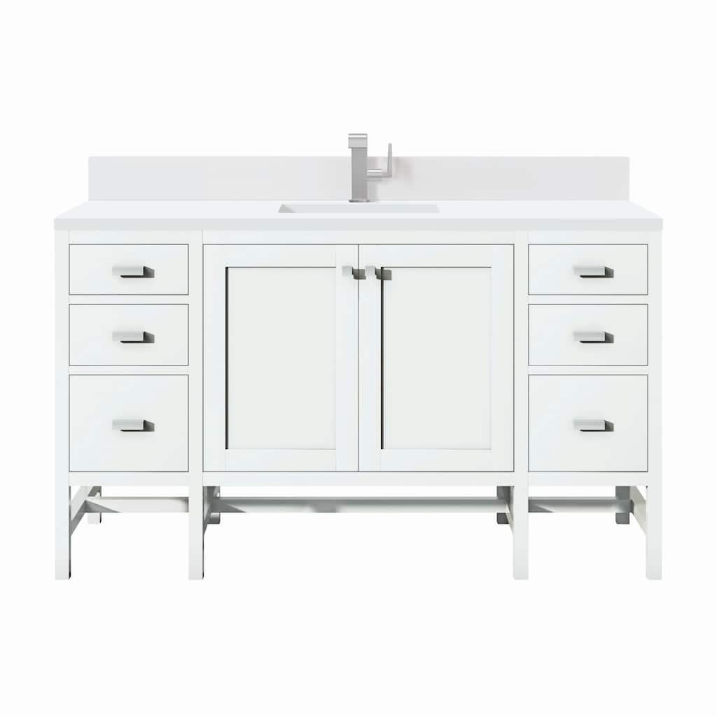 James Martin Vanities E444-V60S-1WZ Addison 60" Single Basin Wood