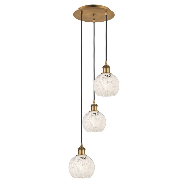 Innovations Lighting 113B-3P-11-13 White Mouchette Pendant White