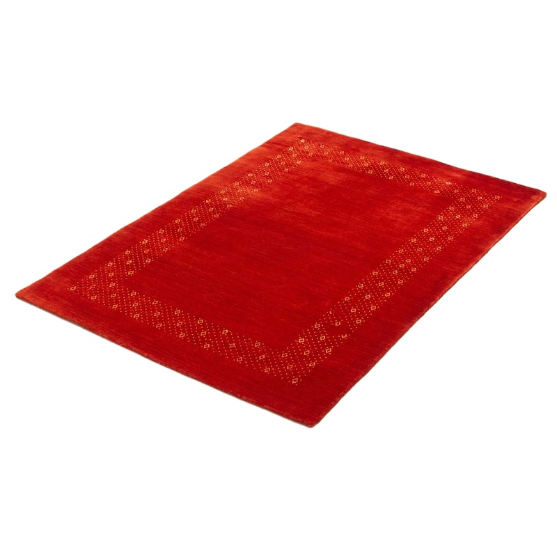 Kashkuli Gabbeh Red Rug 4'5" x 6'4" - 4'5 x 6'4