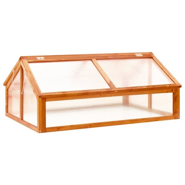 Greenhouse Brown 44.8"x31.4"x19.6" Firwood - as picture