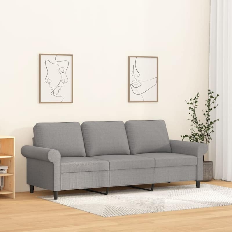 vidaXL Sofa Chair Living Room Accent Upholstered Chair with Armrest Fabric