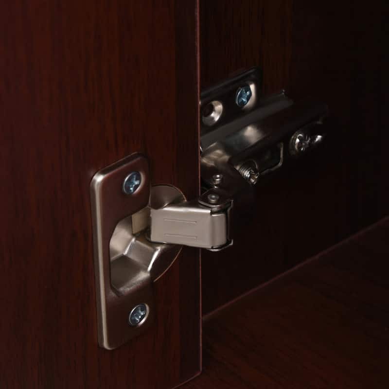 HomCom 24" Mobile Printer Cart with 2 Drawers, Brown - 15.7*13.8*23.6