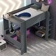 preview thumbnail 19 of 30, Dark Gray Frame Gaming Loft Bed Wood Bed wDesk, LED, Charging Station