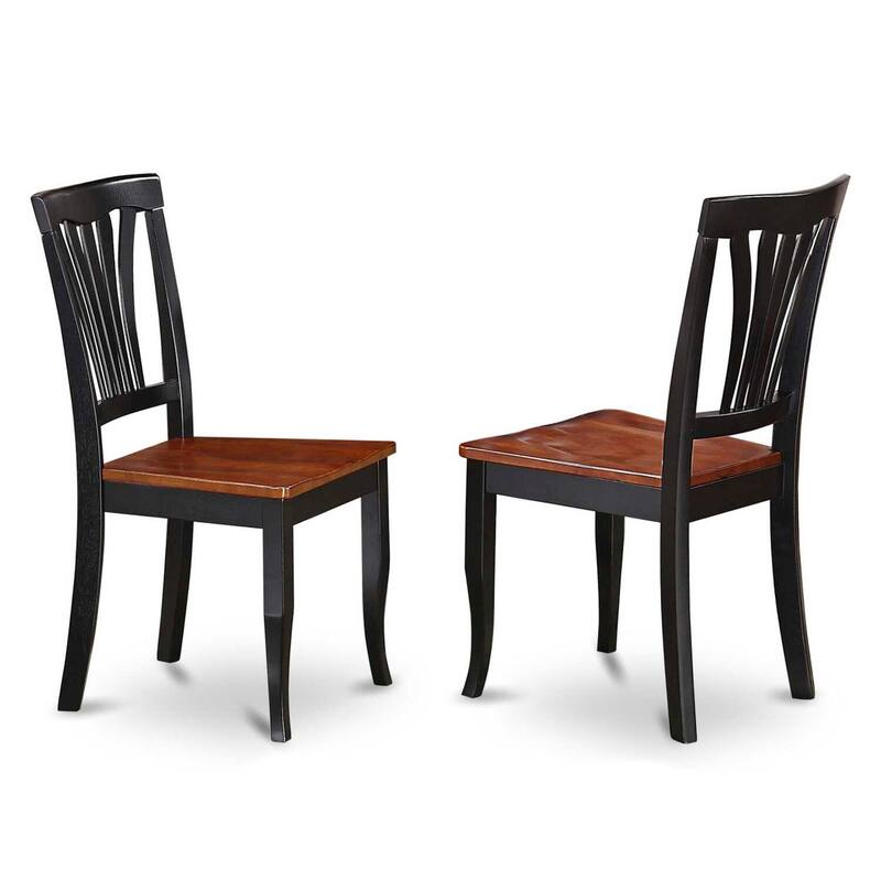 HomeStock 9-Piece Square Black & Cherry Finish Solid Wood Top Dining Table with 8-Chairs