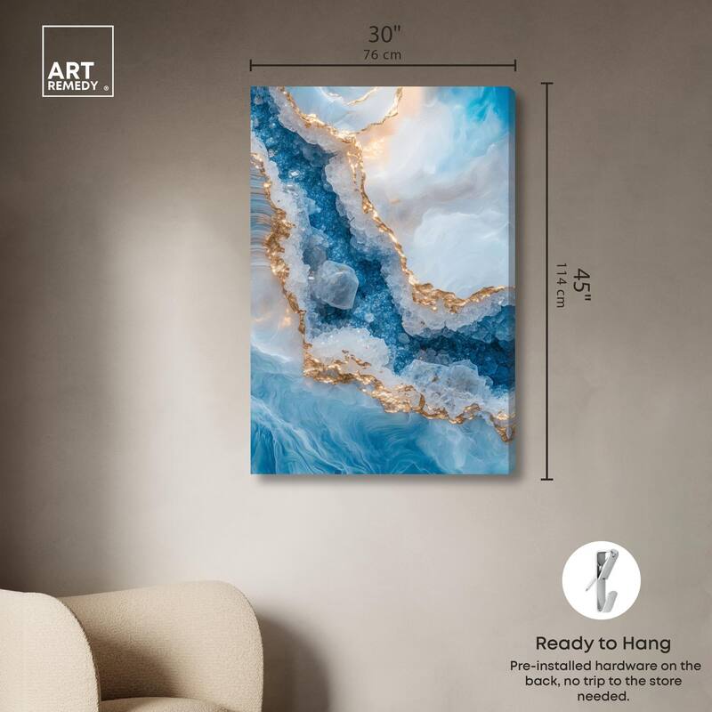 Molten Topaz I Canvas by Art Remedy, Gallery Wrapped
