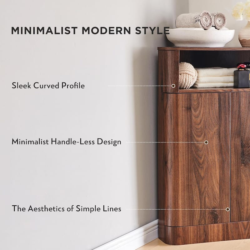 Modern Corner Cabinet,Storage Cabinet for Bathroom,Living Room,Kitchen