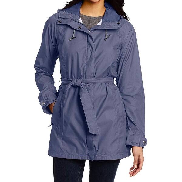 Shop Columbia Womens Jacket Purple Size Large L Trench Belted Full