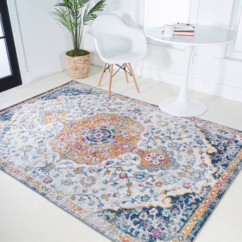 JONATHAN Y Indhira Ornate Boho Medallion Area Rug