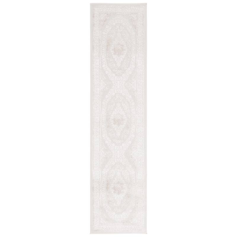 SAFAVIEH Hanna Kayla Contemporary Rug - 2' x 8' Runner - Taupe/Ivory