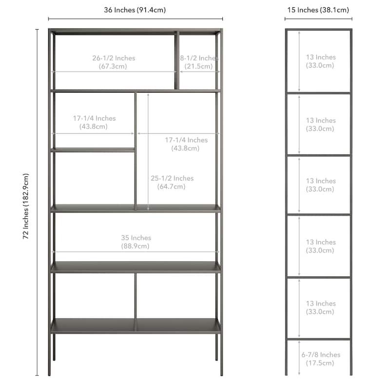 Winthrop 72'' Tall Rectangular Bookcase