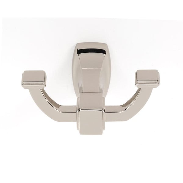 slide 2 of 6, Alno Cube Double Robe Hook Polished Nickel