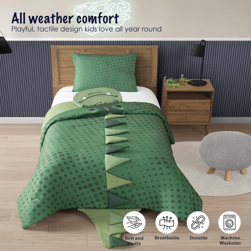 3D Animal Juvenile Comforter Set