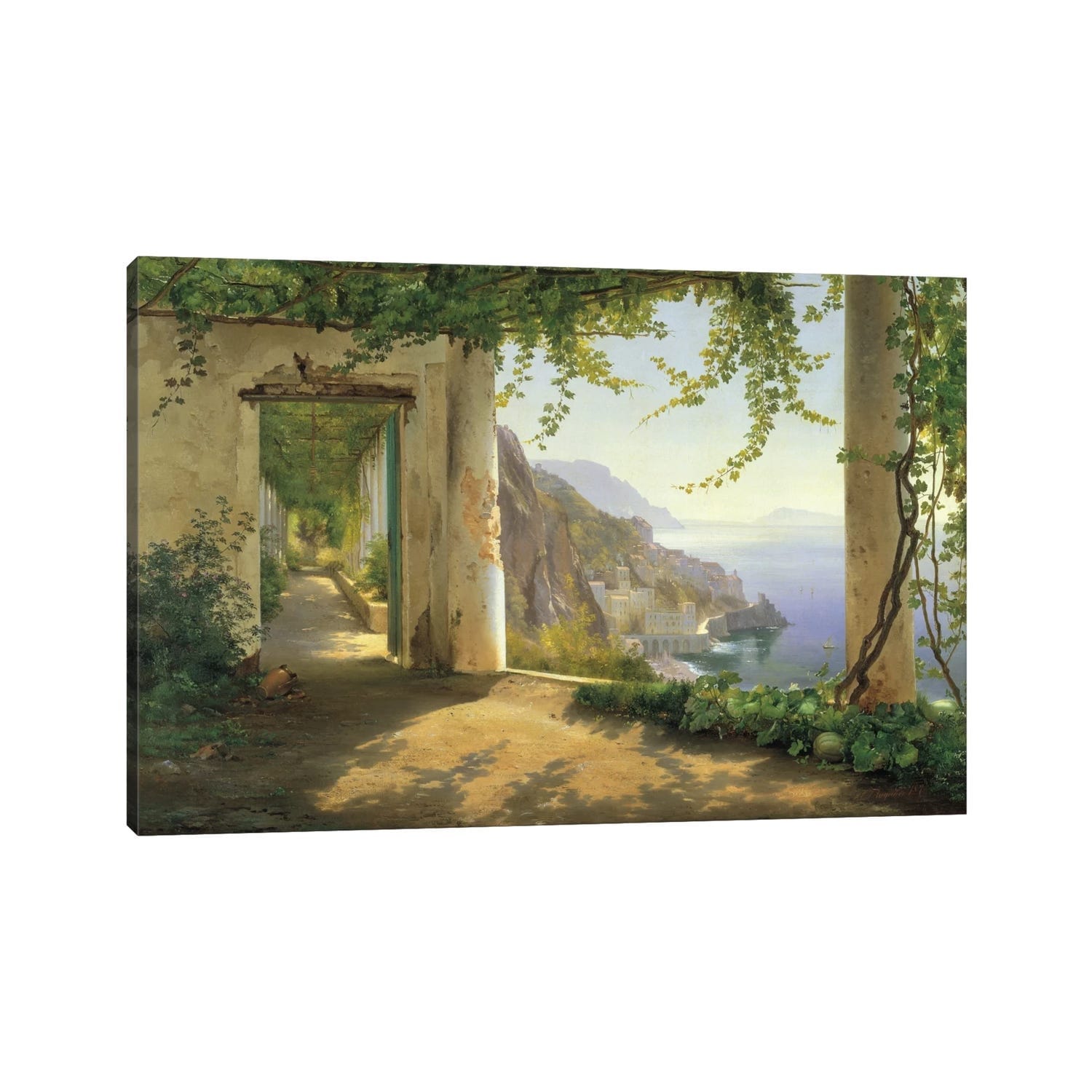iCanvas "View To The Amalfi Coast" by Carl Frederick Aagaard Canvas Print