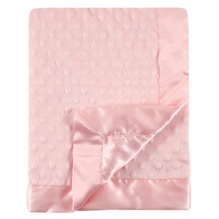 Hudson Baby Infant Girls Plush Mink Blanket, Pink, One Size - Pink - One Size
