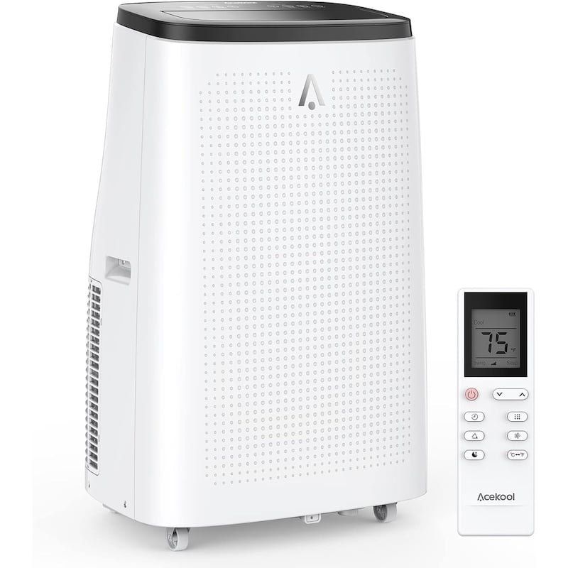 14000 BTU Portable Air Conditioner - Cools Rooms Up to 700 Sq - Black