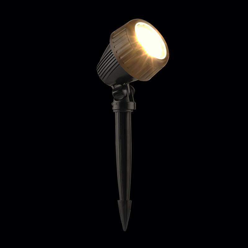 Warm White LED Lights with Stake, Transformer and Photocell (Set of 3)