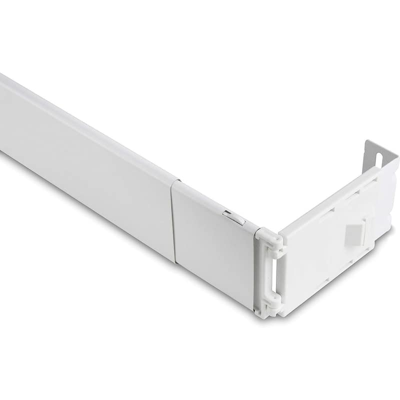 Wide Pocket Curtain Rod 84-156 Inch, Extra-Long Heavy-Duty Design for Large Windows and Thick Rod Pocket Drapery - 156