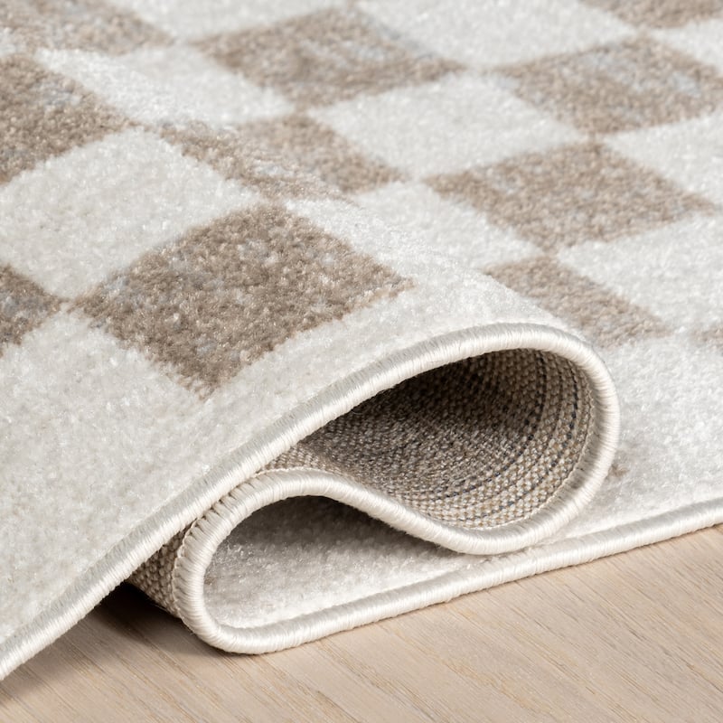 Nuloom Lulie Checkered Machine Washable Area Rug