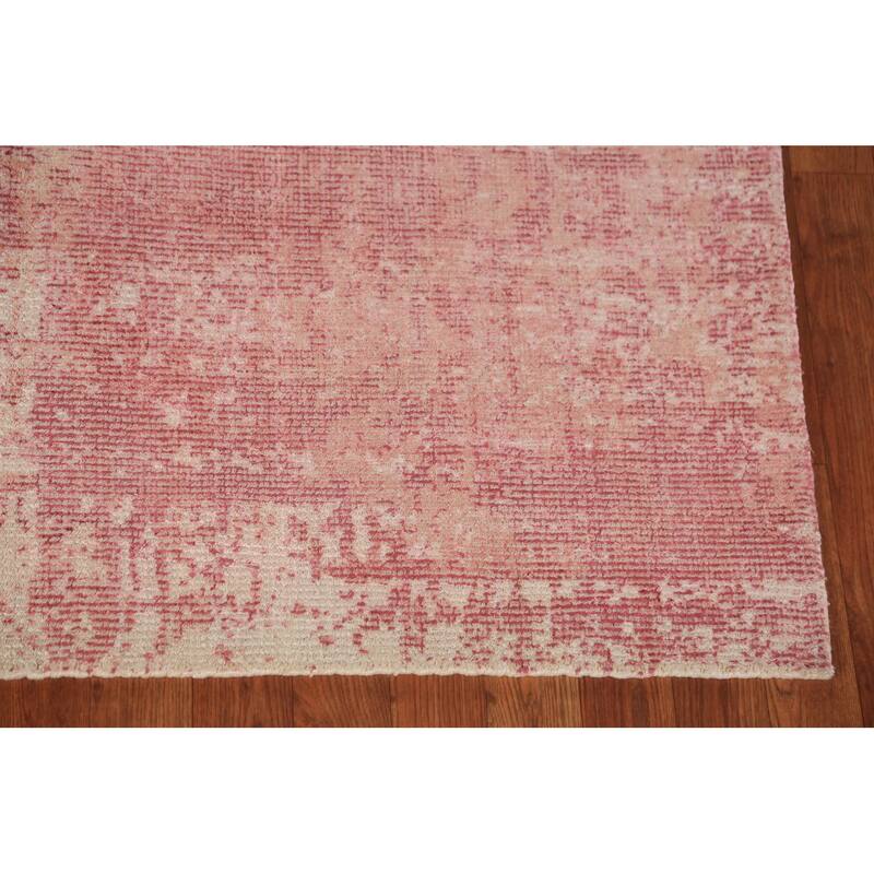 Modern Abstract Indian Area Rug Handmade Wool Carpet - 4'10"x 8'1"