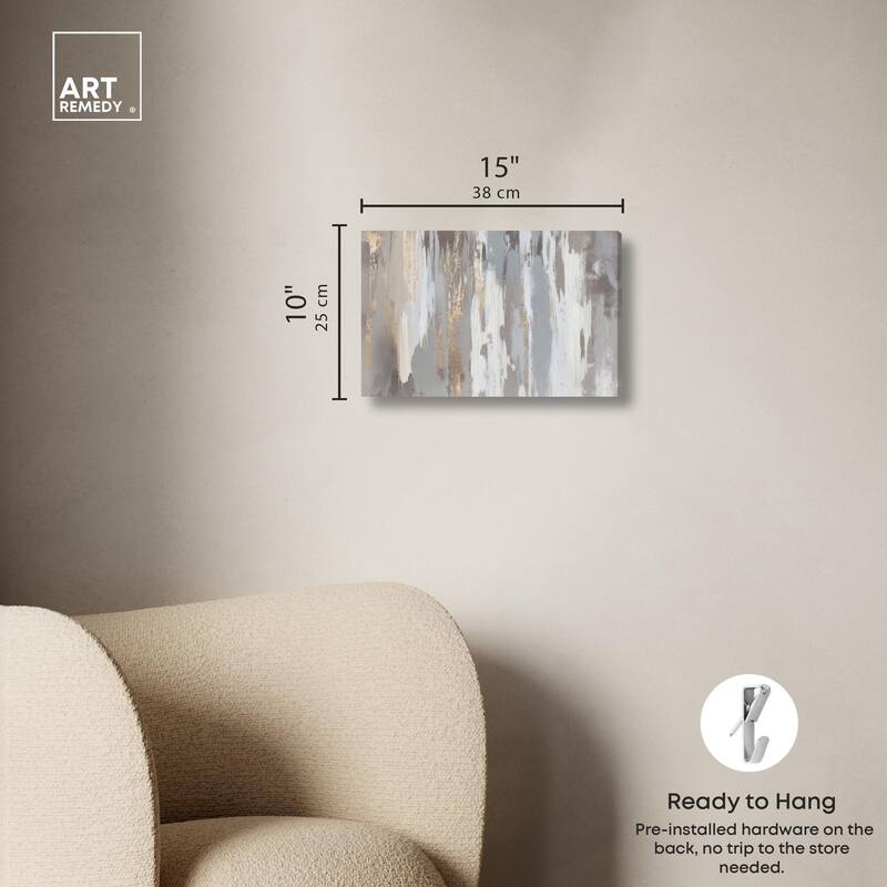 Flooding Gold II Canvas by Art Remedy, Gallery Wrapped