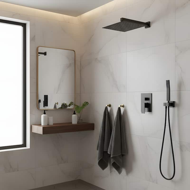 Wall Mounted Dual Shower Head Shower Set