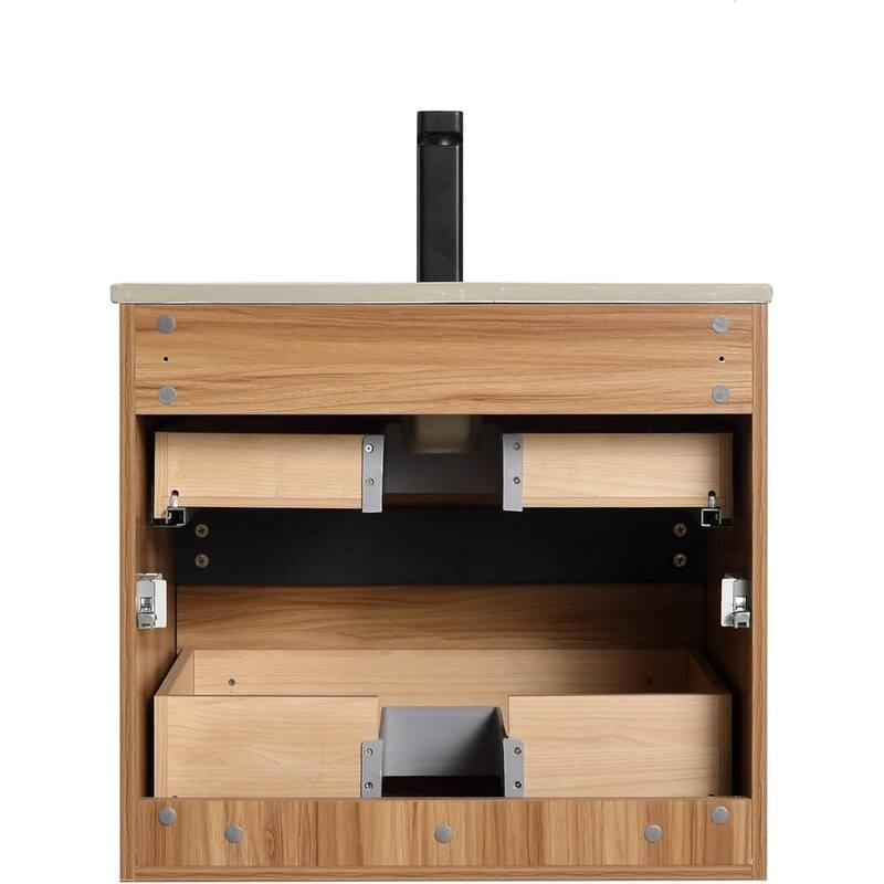 Blossom Annecy 24-Inch Floating Bathroom Vanity with Ceramic Sink