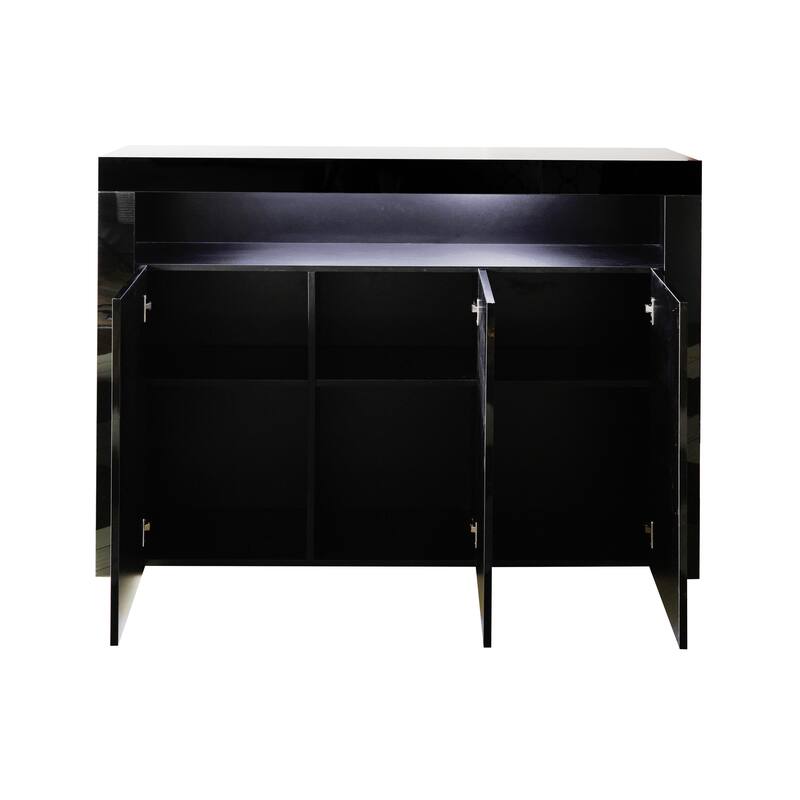 Sideboard Storage Cabinet Modern Kitchen Unit Cupboard Buffet Wooden Storage Display Cabinet TV Stand