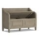 preview thumbnail 27 of 39, WYNDENHALL Hampshire SOLID WOOD 42 inch Wide Traditional Entryway Storage Bench - 42 W x 18 D x 29.5 H