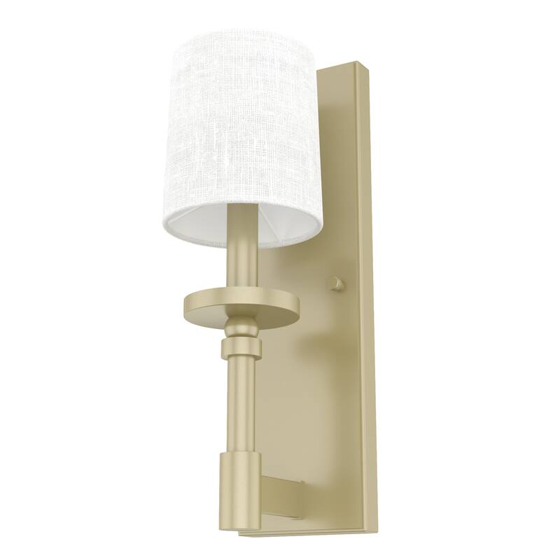 Hunter Briargrove 1 Light Wall Sconce with Shade - Geometric, Transitional