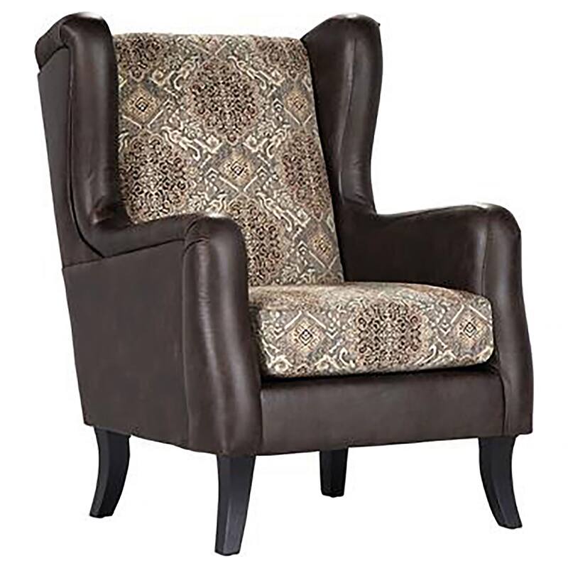 Brookridge Brown Wingback Accent Club Chair