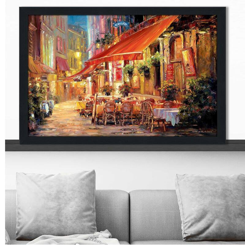 "Café in Light" by Haixia Liu Print on Acrylic