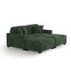 preview thumbnail 69 of 131, Oversized Chenille Modular Sectional Sofa Conversation Set with 2 Ottomans