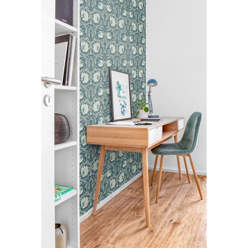 NextWall Pimpernel Floral Peel and Stick Wallpaper