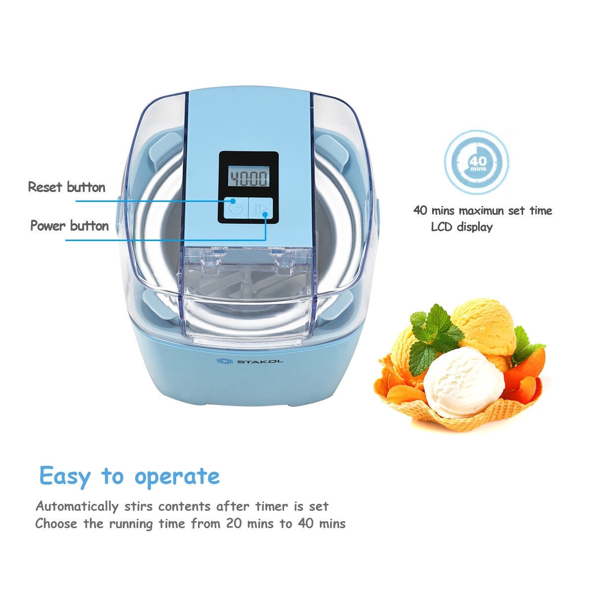 Stakol ice cream maker instructions 2025