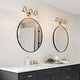 preview thumbnail 3 of 14, 2/3/4-Light Modern Gold Bathroom Vanity Light Clear Glass Wall Sconce Lighting