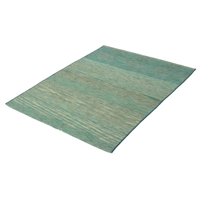 Ankara FW Teal Kilim 5'2" x 7'8" - 5'2 x 7'8