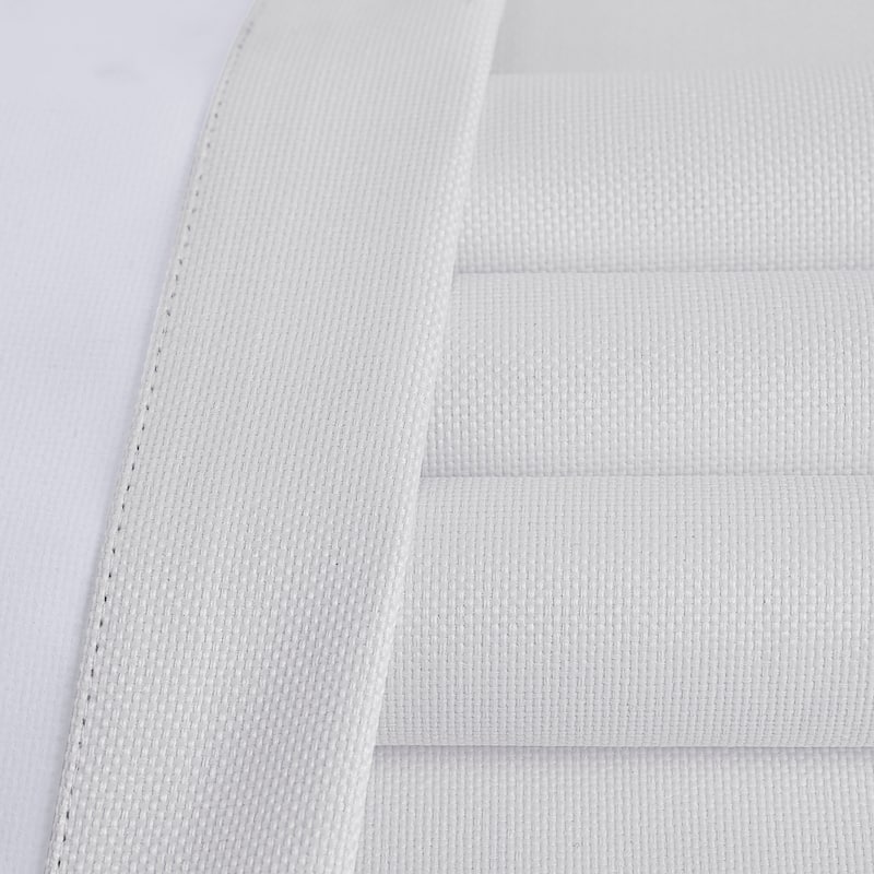 Exclusive Fabrics Solid Performance Linen French Pleated Thermal Blackout Curtains for Bedroom & Living Room Curtains (1 Panel)