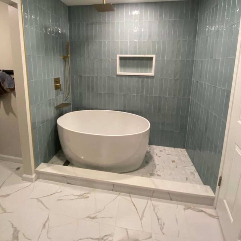 Chronos 13x26 White/ Gold Matte Porcelain Tile - Floor, Wall - Large Format
