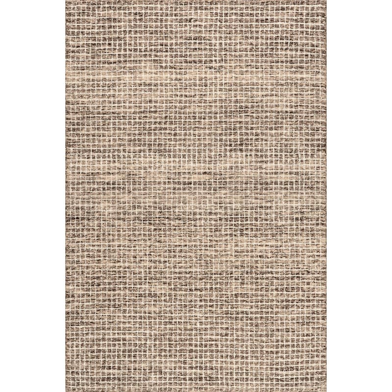 Nuloom Melrose Checked Wool Area Rug
