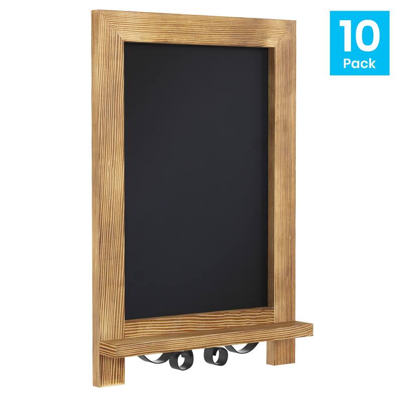 10 Pack Tabletop or Wall Mount Magnetic Chalkboards