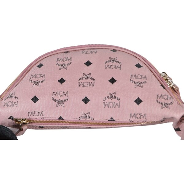 pink mcm fanny pack