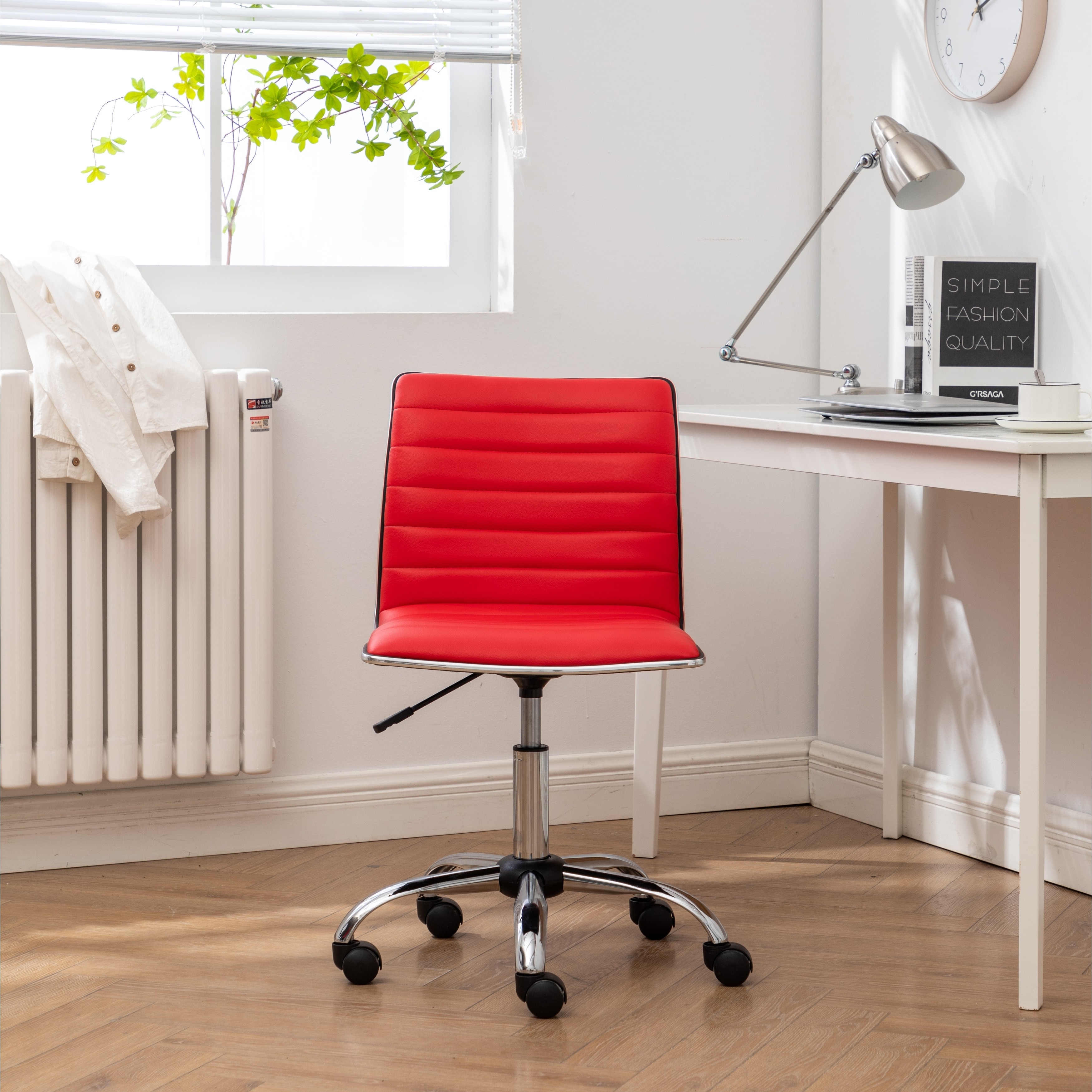 Carson Carrington Lund Modern Chrome Office Chair Bed Bath Beyond 22727395