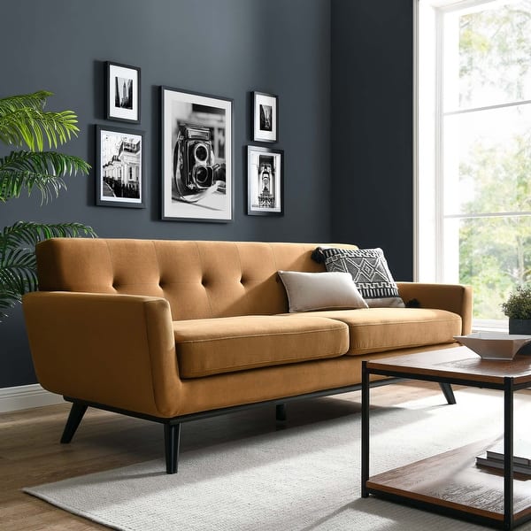 slide 2 of 26, Engage Performance Velvet Sofa