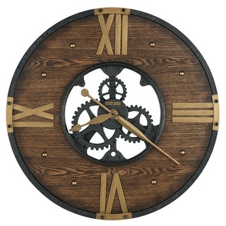 Howard Miller Murano Old World, Vintage, Eclectic, and Steampunk Style Gallery Wall Clock with Skeleton Movements