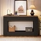preview thumbnail 9 of 32, Modern Console Table, 55-Inch Wood Entryway Table with Storage