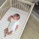 preview thumbnail 7 of 6, Lambs & Ivy Woodland Forest Animal Nursery 3-Piece Mini Crib Bedding Set - Gray