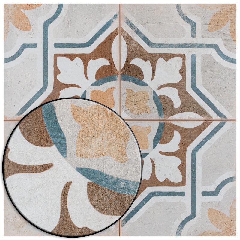 Merola Tile Kings Clay Seal 17-5/8" x 17-5/8" Ceramic Floor and Wall Tile