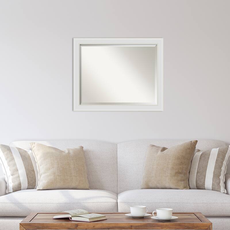 Beveled Wall Mirror - Flair Polished Nickel Frame