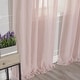 preview thumbnail 31 of 39, Aurora Home Textured Faux Linen Romantic Tie Top Curtain Panel Pair