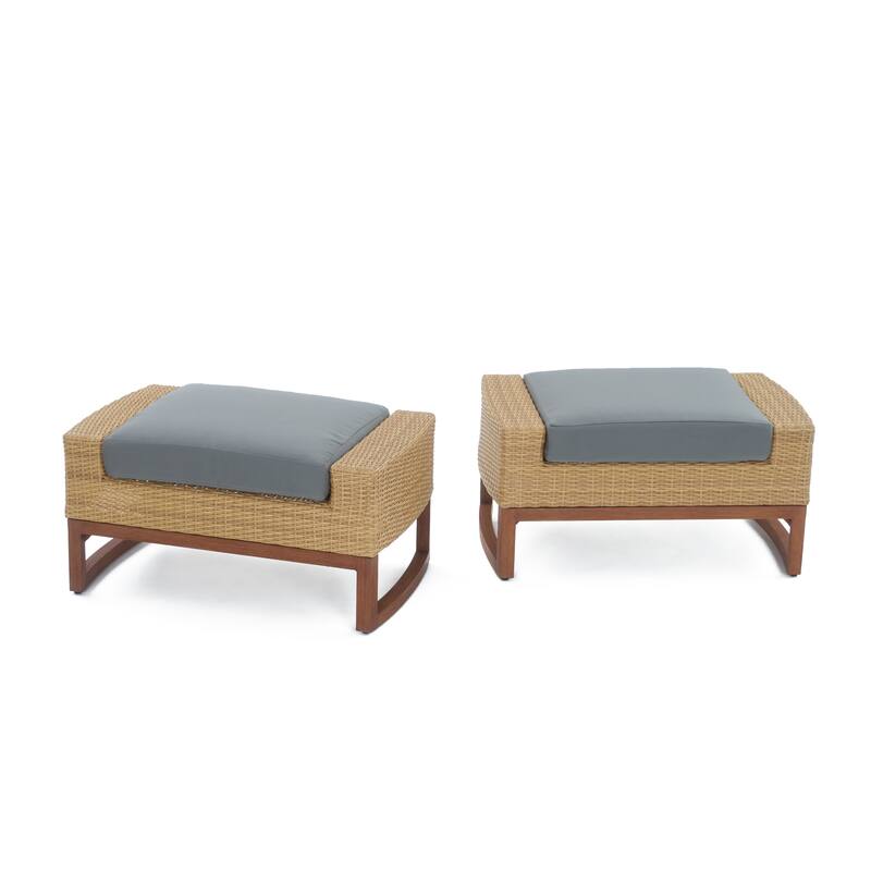 Mili 5 Piece Sunbrella Outdoor Patio Club Chair & Ottoman Set